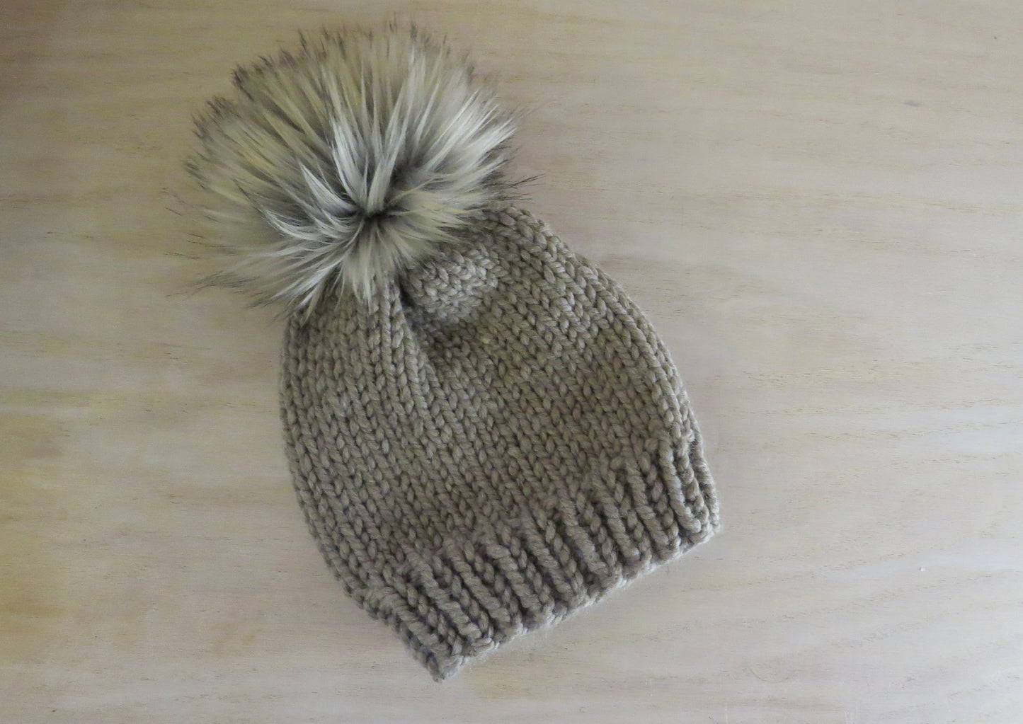 Taupe Brown Basic Beanie Hat || Ready to Ship