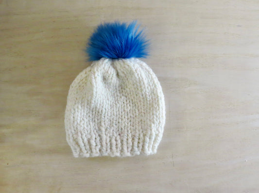 Toddler- White Celebration Basic Beanie Hat || Ready to Ship