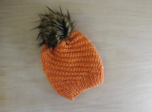 Whirlaway Beanie in Orange || Ready to Ship