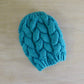 Kids- Bright Blue Braided Cable Beanie || Ready to Ship