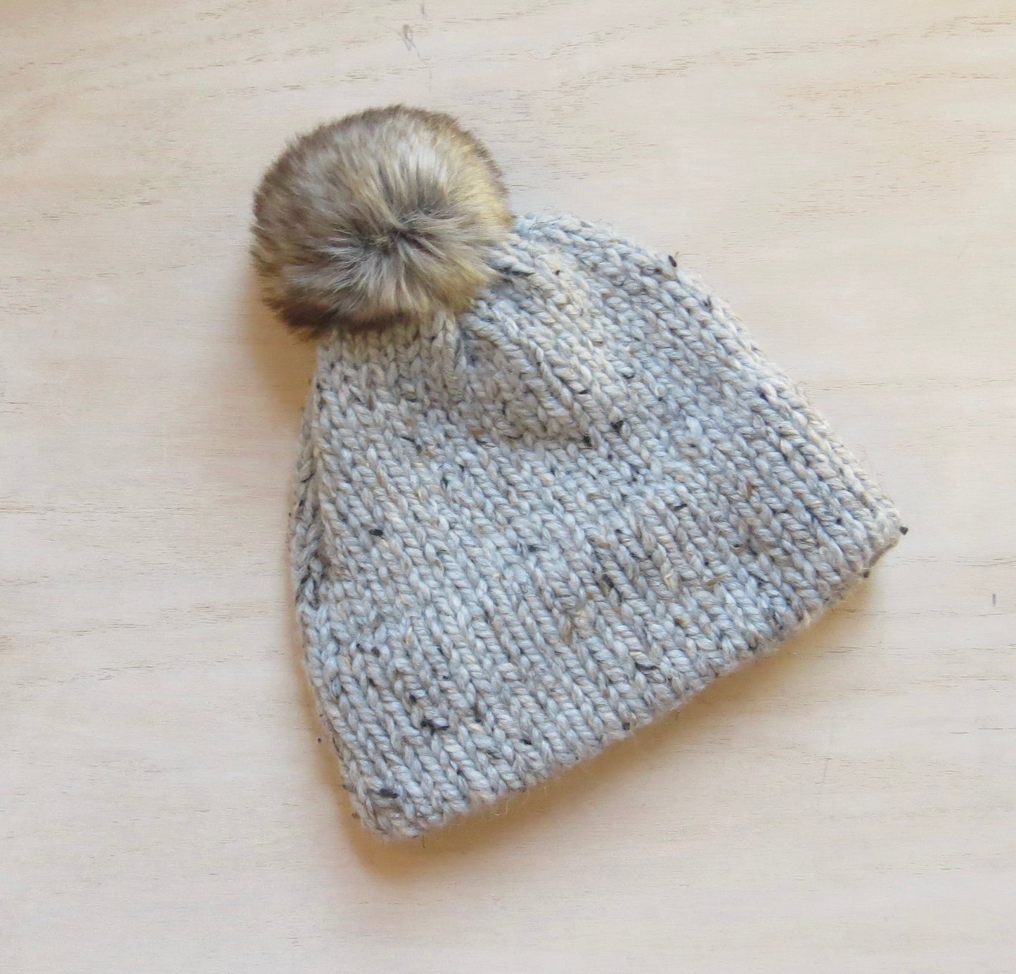 Gray Barley Double Brim Beanie || Ready to Ship