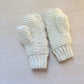 Cream Braided Cable Mittens || Ready to Ship